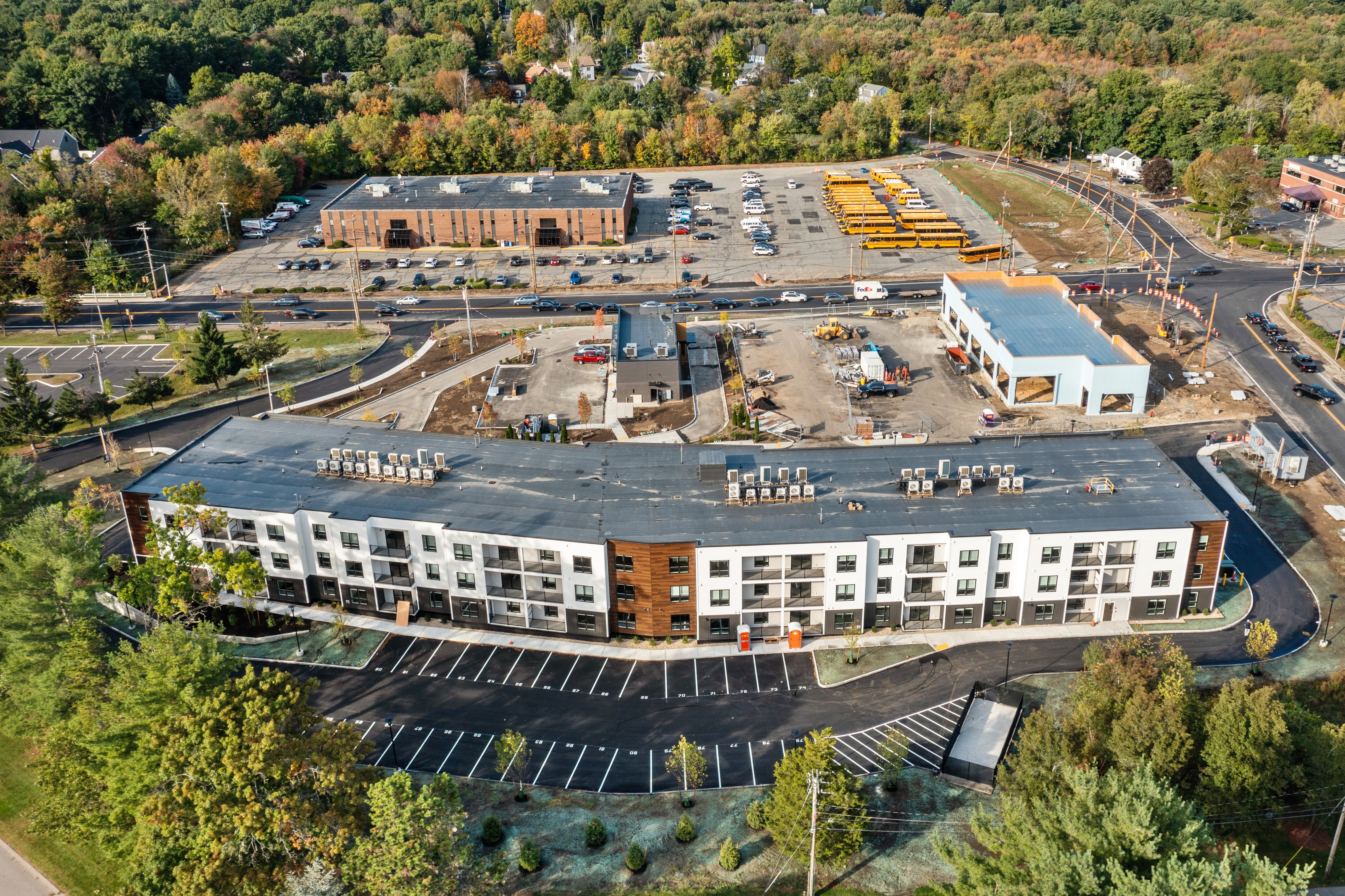 Exterior Drone Rear Building